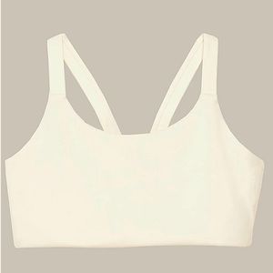 Girlfriend Collective Lou V-Back Bra in Ivory NWOT